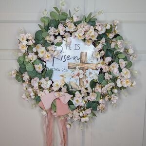 He Is Risen Wreath